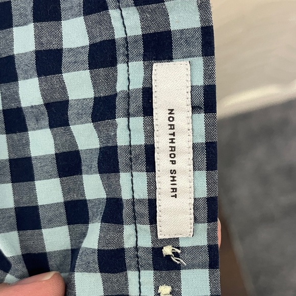 Goodfellow & Co Blue and White Plaid Shirt - Picture 3 of 7